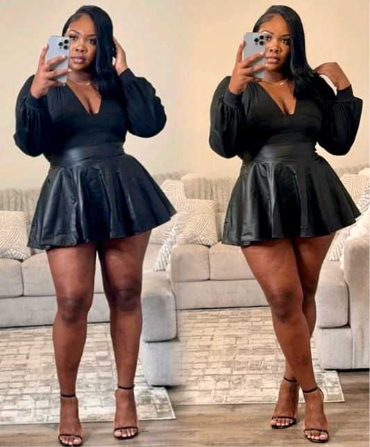 BLK V-BODYSUIT
