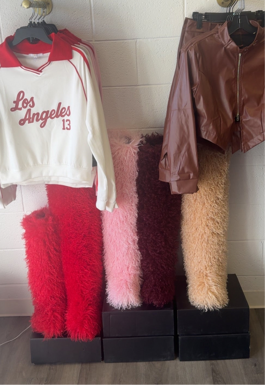 EURO MONGOLIAN THIGH HIGH FUR BOOTS (7COLORS)