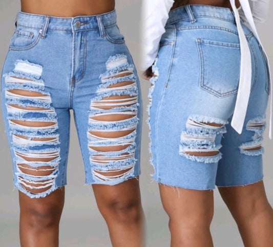 SALE (Distressed Denim Shorts)