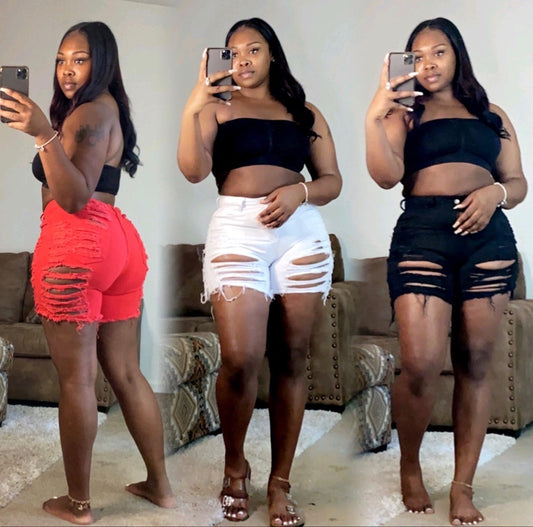 SALE (Distressed Denim Shorts)